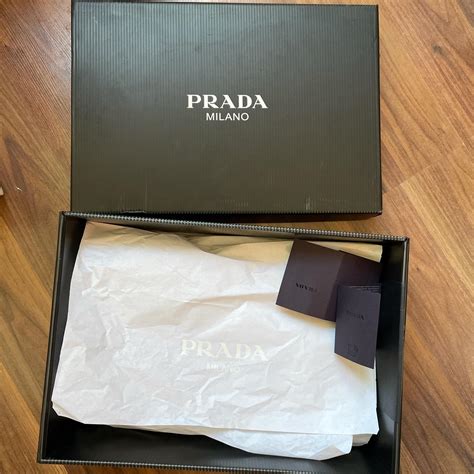 large prada box|Prada shoe box.